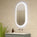 Pignolo Oval Steam Free Mirror with LED Edge - 450x900mm