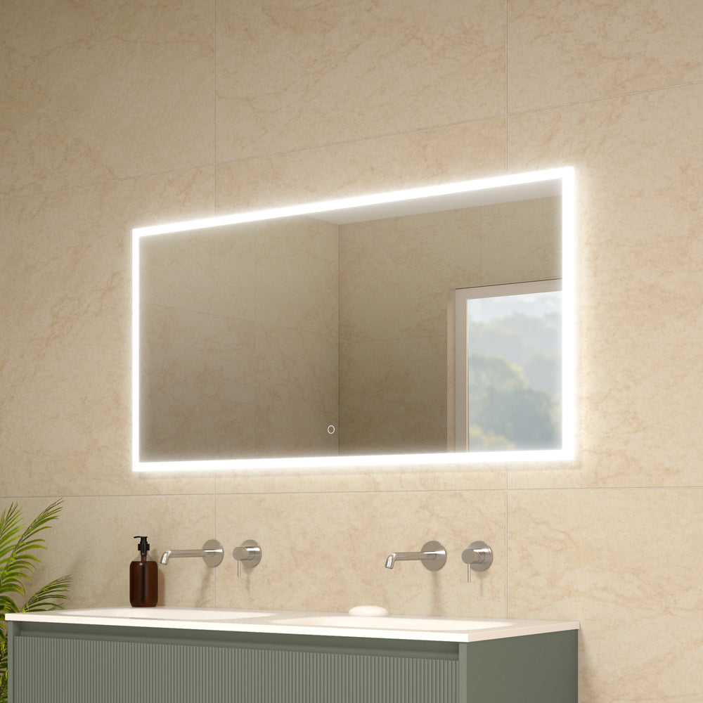Roscetto Backlit LED Steam Free Mirror - 1200x600mm