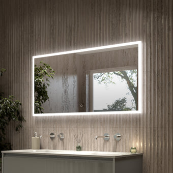 Roscetto Backlit LED Steam Free Mirror - 1200x600mm
