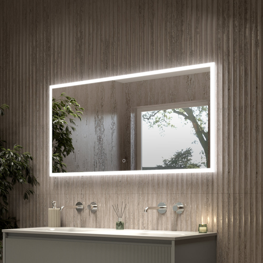 Roscetto Backlit LED Steam Free Mirror - 1200x600mm