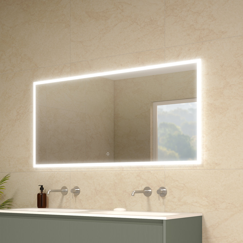 Roscetto Backlit LED Steam Free Mirror - 1400x650mm