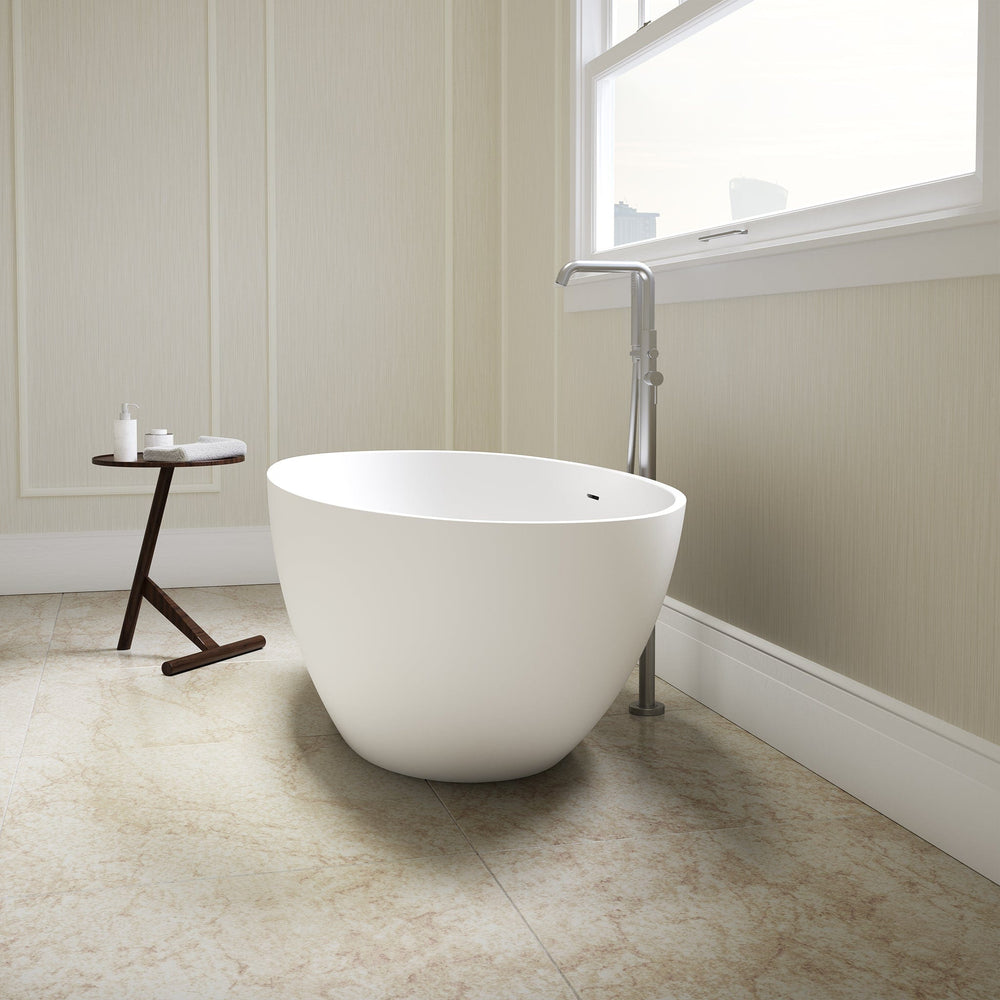 Bolsena Freestanding Egg Shaped Stone Bath 1600mm