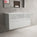 Tasca Two Drawer Vanity Unit  With Beyondstone Basin - Gloss Dove 1000mm
