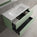 Tasca Two Drawer Vanity Unit  With Beyondstone Basin - Matt Light Green 1000mm