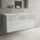 Tasca Four Drawer Vanity Unit With Beyondstone Double Basin - Gloss Dove 1200mm