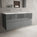 Tasca Four Drawer Vanity Unit With Beyondstone Double Basin - Gloss Dust 1200mm
