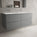 Tasca Four Drawer Vanity Unit With Beyondstone Double Basin - Matt Dust 1200mm