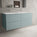 Tasca Four Drawer Vanity Unit With Beyondstone Double Basin - Matt Fjord 1200mm
