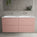 Tasca Four Drawer Vanity Unit With Beyondstone Double Basin - Matt Pink 1200mm