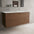 Tasca Four Drawer Vanity Unit With Beyondstone Double Basin - Walnut 1200mm