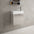 Tasca Single Door Vanity Unit With Beyondstone Basin - Gloss Cashmere 450mm