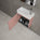 Tasca Single Door Vanity Unit With Beyondstone Basin - Matt Pink 450mm