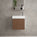 Tasca Single Door Vanity Unit With Beyondstone Basin - Walnut 450mm
