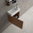 Tasca Single Door Vanity Unit With Beyondstone Basin - Walnut 450mm