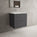 Tasca Two Drawer Vanity Unit With Beyondstone Basin - Dark Concrete 600mm