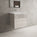 Tasca Two Drawer Vanity Unit With Beyondstone Basin - Gloss Cashmere 600mm