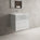 Tasca Two Drawer Vanity Unit With Beyondstone Basin - Gloss Dove 600mm
