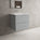 Tasca Two Drawer Vanity Unit With Beyondstone Basin - Light Concrete 600mm