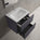 Tasca Two Drawer Vanity Unit With Beyondstone Basin - Matt Graphite 600mm