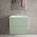 Tasca Two Drawer Vanity Unit With Beyondstone Basin - Matt Light Green 600mm