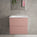 Tasca Two Drawer Vanity Unit With Beyondstone Basin - Matt Pink 600mm