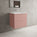 Tasca Two Drawer Vanity Unit With Beyondstone Basin - Matt Pink 600mm