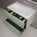 Tasca Two Drawer Vanity Unit  With Beyondstone Basin - Matt Light Green 800mm