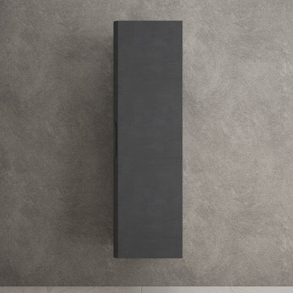 Tasca Tall Wall Cabinet - Dark Concrete 350mm x 1200mm