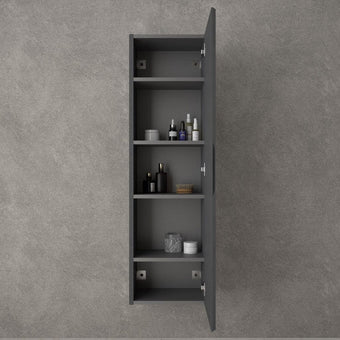 Tasca Tall Wall Cabinet - Dark Concrete 350mm x 1200mm