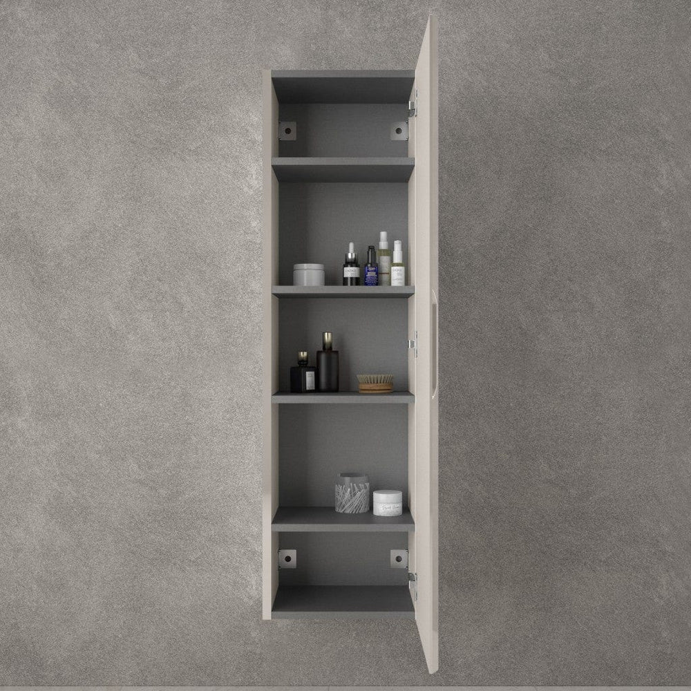 Tasca Tall Wall Cabinet - Gloss Cashmere 350mm x 1200mm
