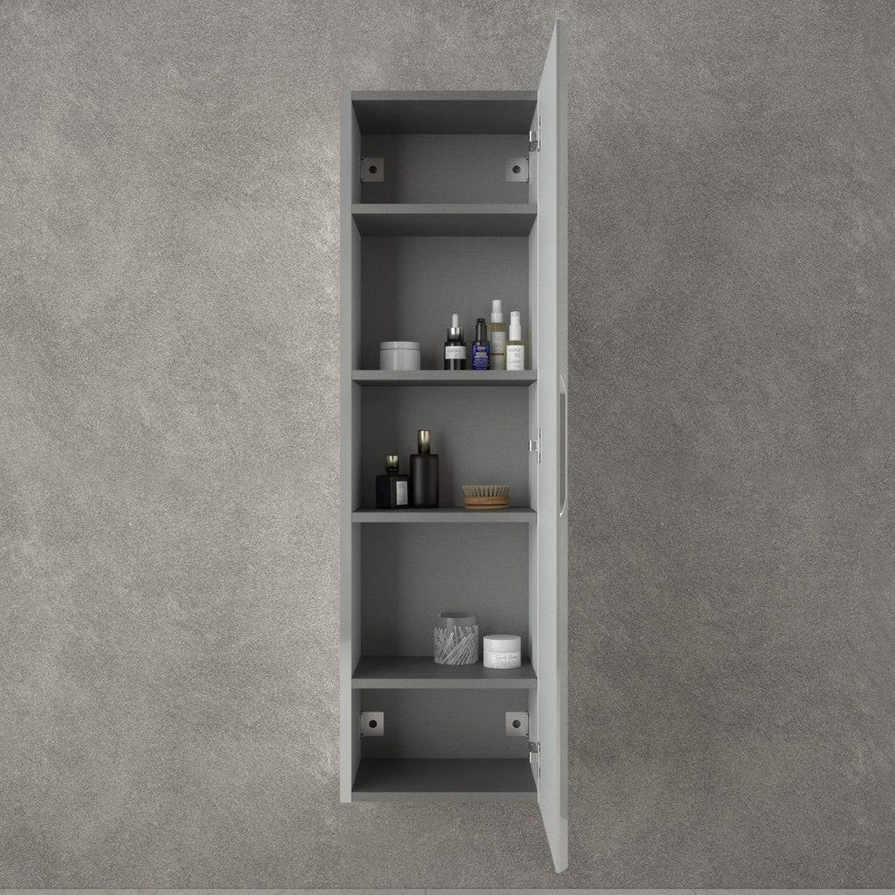 Tasca Tall Wall Cabinet - Gloss Dove 350mm x 1200mm