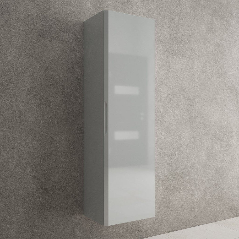 Tasca Tall Wall Cabinet - Gloss Dove 350mm x 1200mm