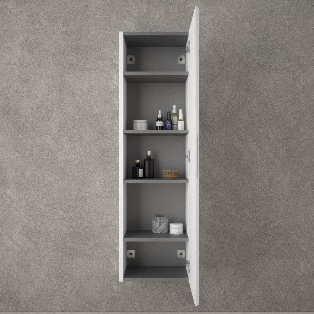Tasca Tall Wall Cabinet - Gloss White 350mm x 1200mm