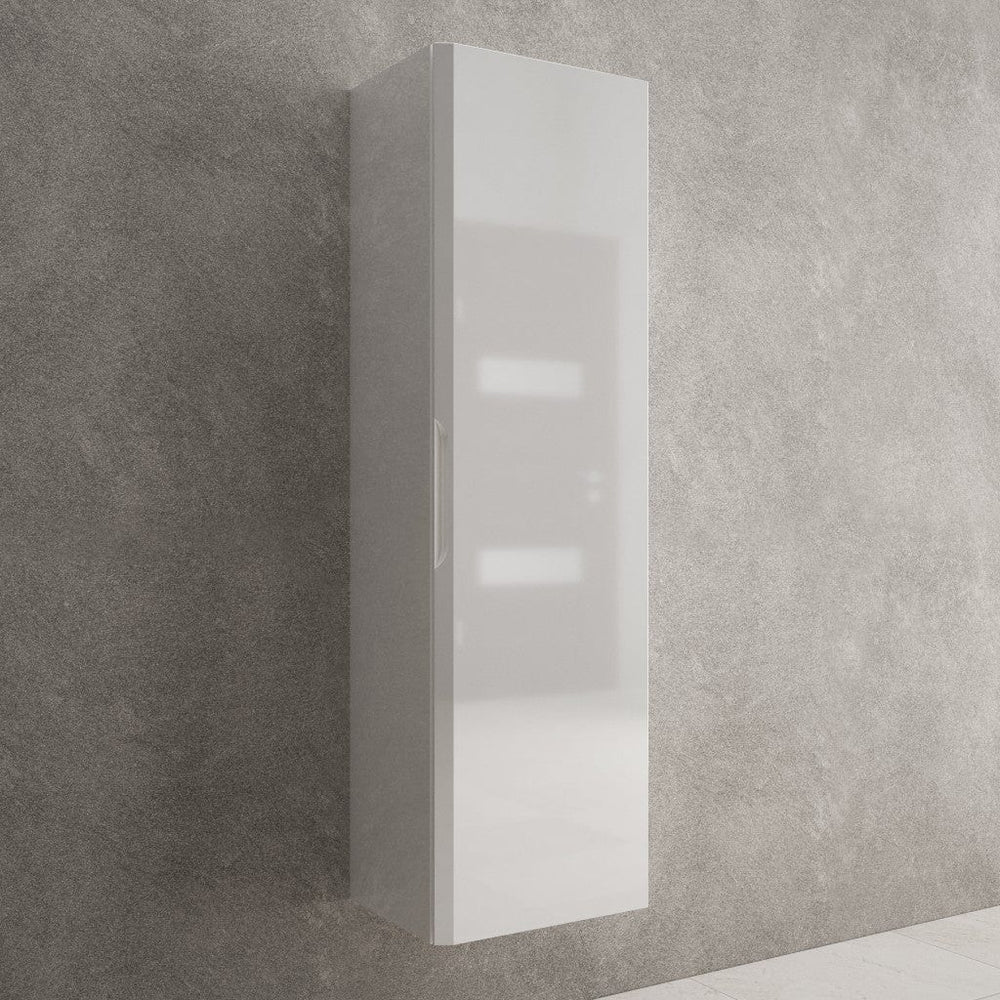 Tasca Tall Wall Cabinet - Gloss White 350mm x 1200mm