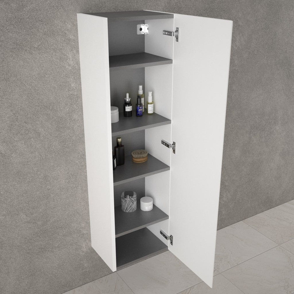 Tasca Tall Wall Cabinet - Gloss White 350mm x 1200mm
