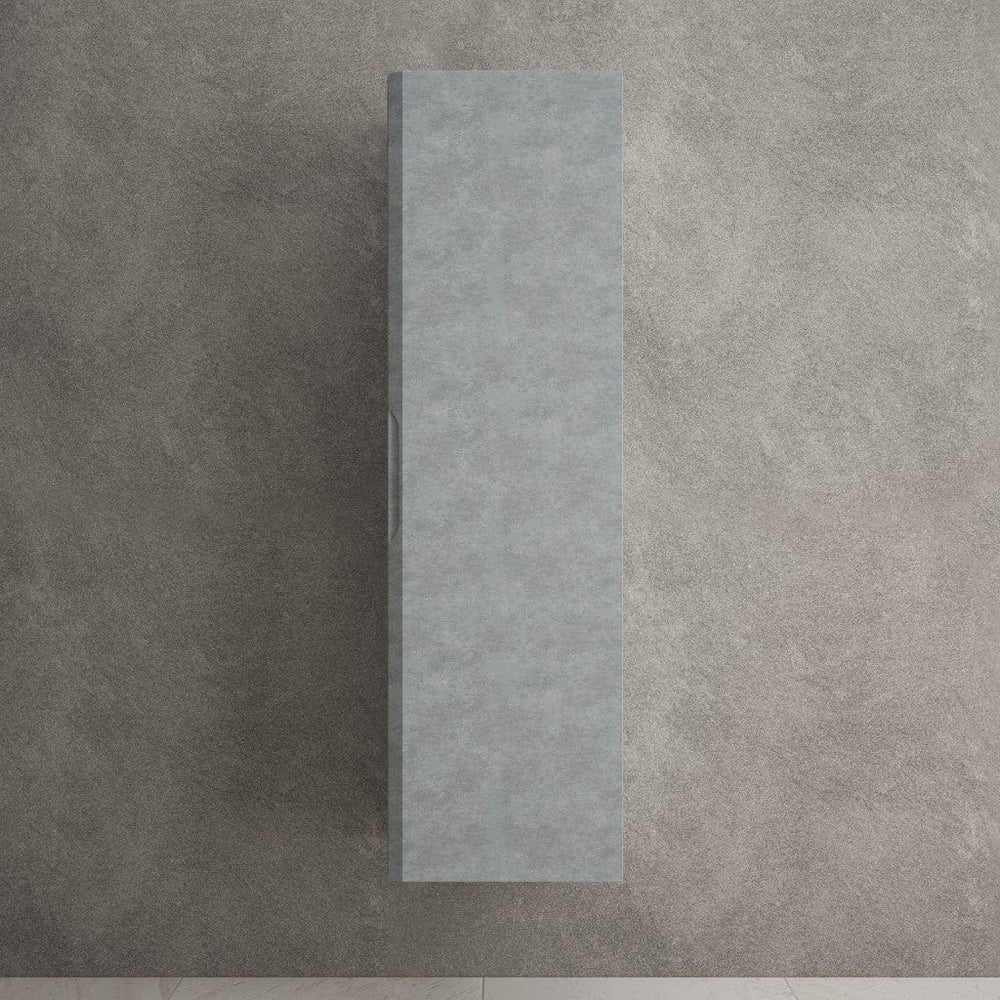 Tasca Tall Wall Cabinet - Light Concrete 350mm x 1200mm