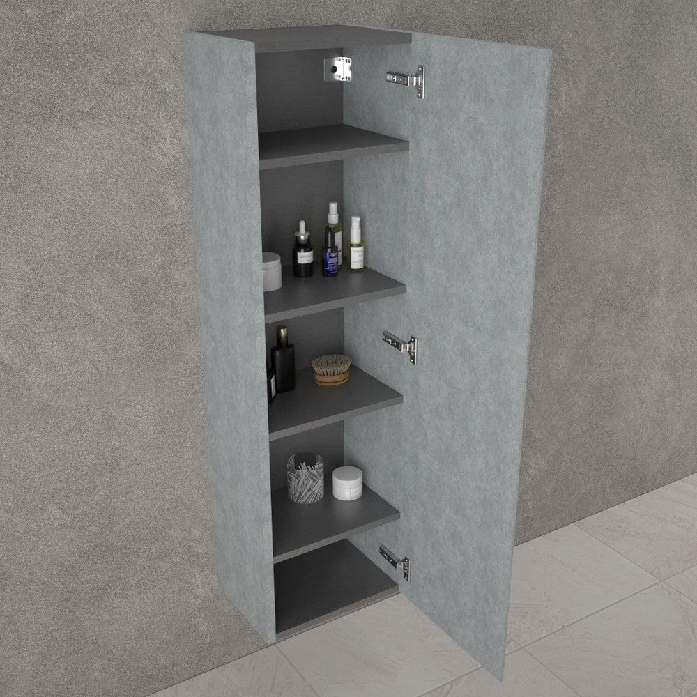 Tasca Tall Wall Cabinet - Light Concrete 350mm x 1200mm