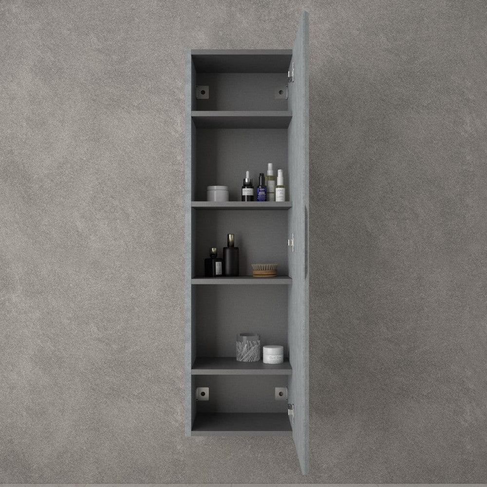 Tasca Tall Wall Cabinet - Light Concrete 350mm x 1200mm