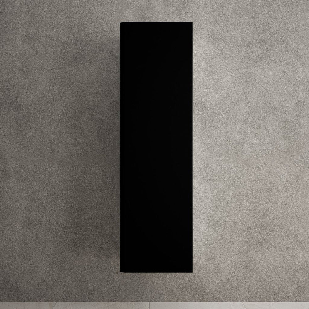 Tasca Tall Wall Cabinet - Matt Black 350mm x 1200mm