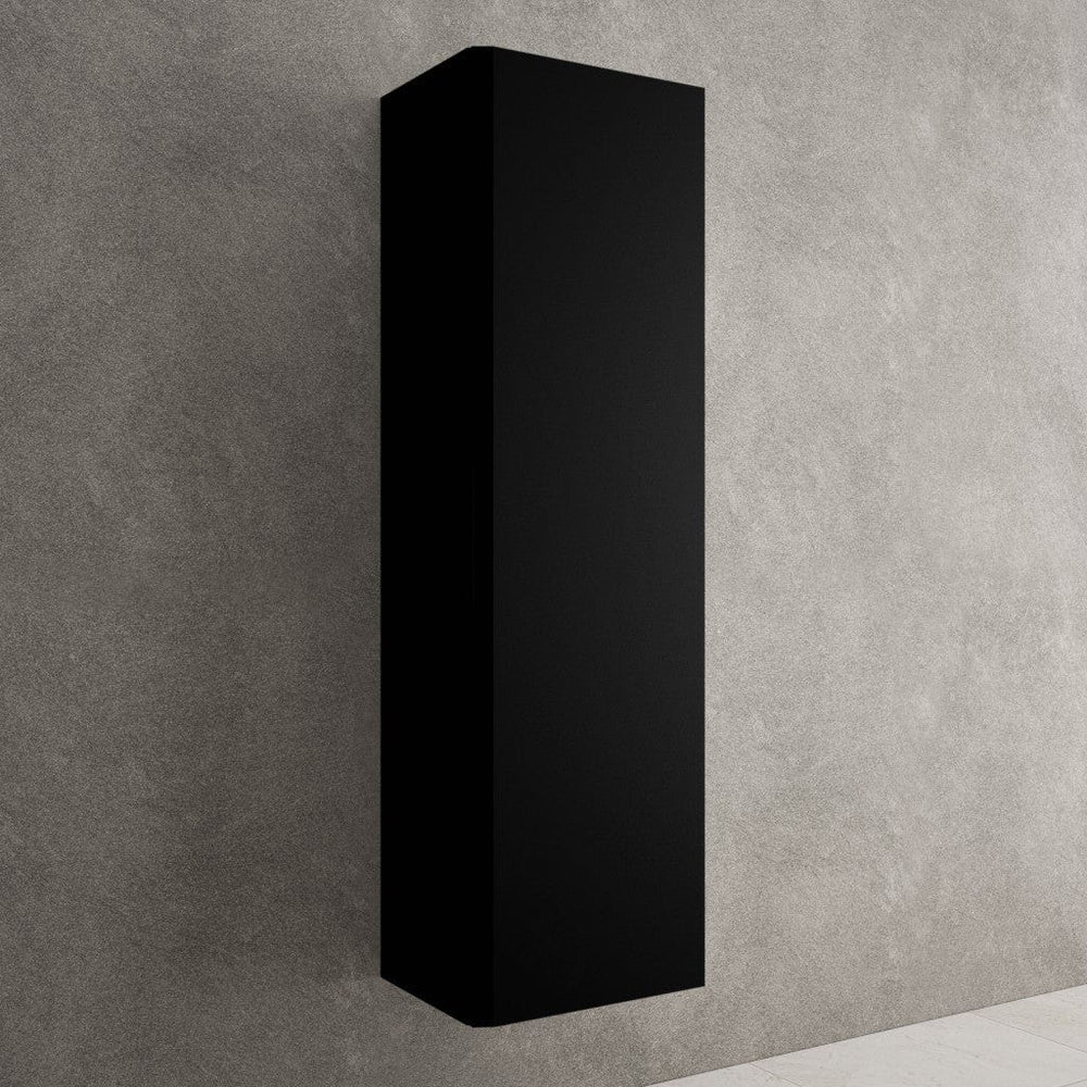 Tasca Tall Wall Cabinet - Matt Black 350mm x 1200mm