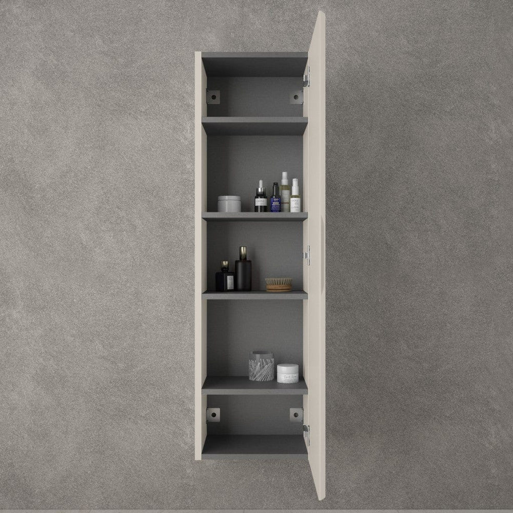 Tasca Tall Wall Cabinet - Matt Cashmere 350mm x 1200mm