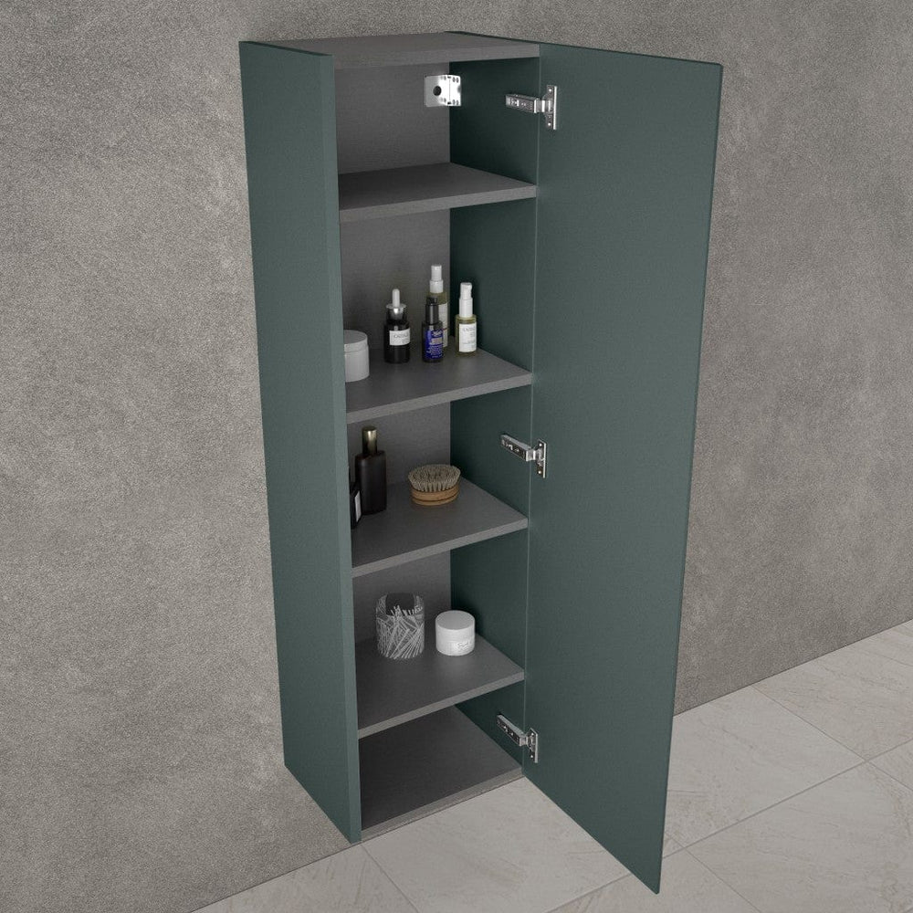 Tasca Tall Wall Cabinet - Matt Dark Green 350mm x 1200mm