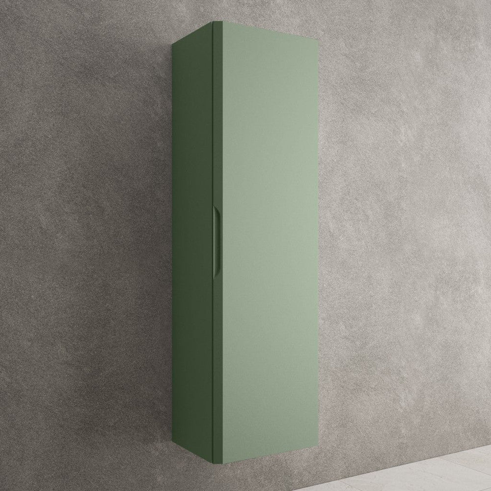 Tasca Tall Wall Cabinet - Matt Light Green 350mm x 1200mm