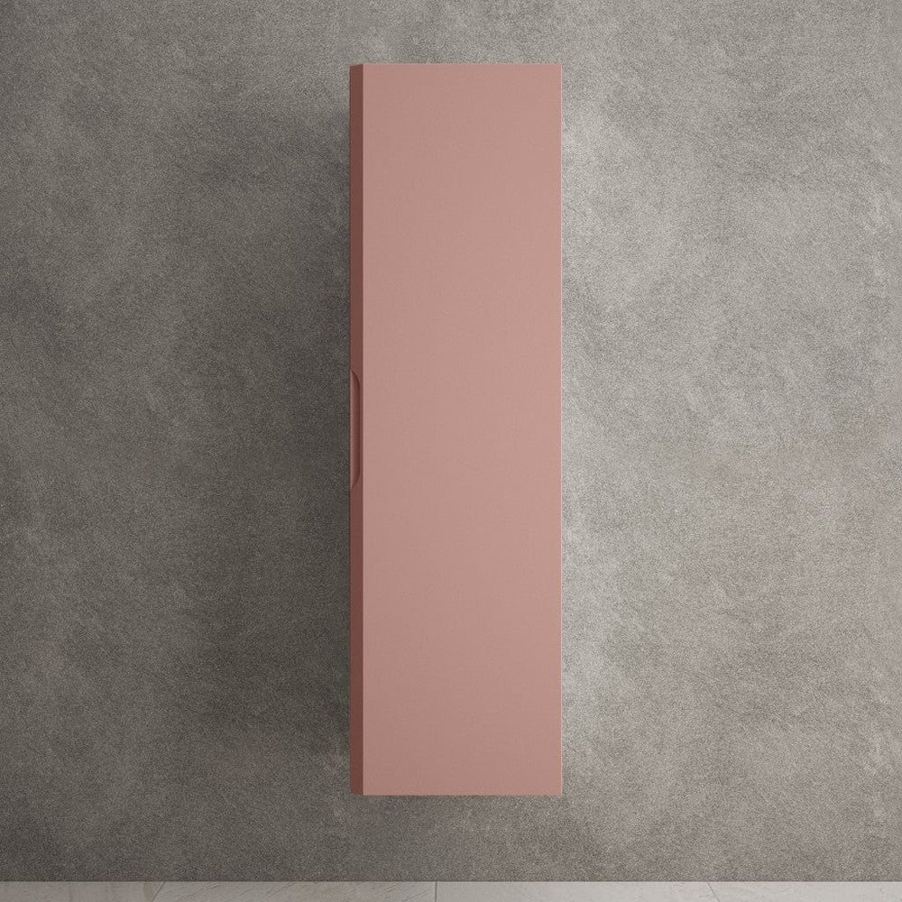 Tasca Tall Wall Cabinet - Matt Pink 350mm x 1200mm