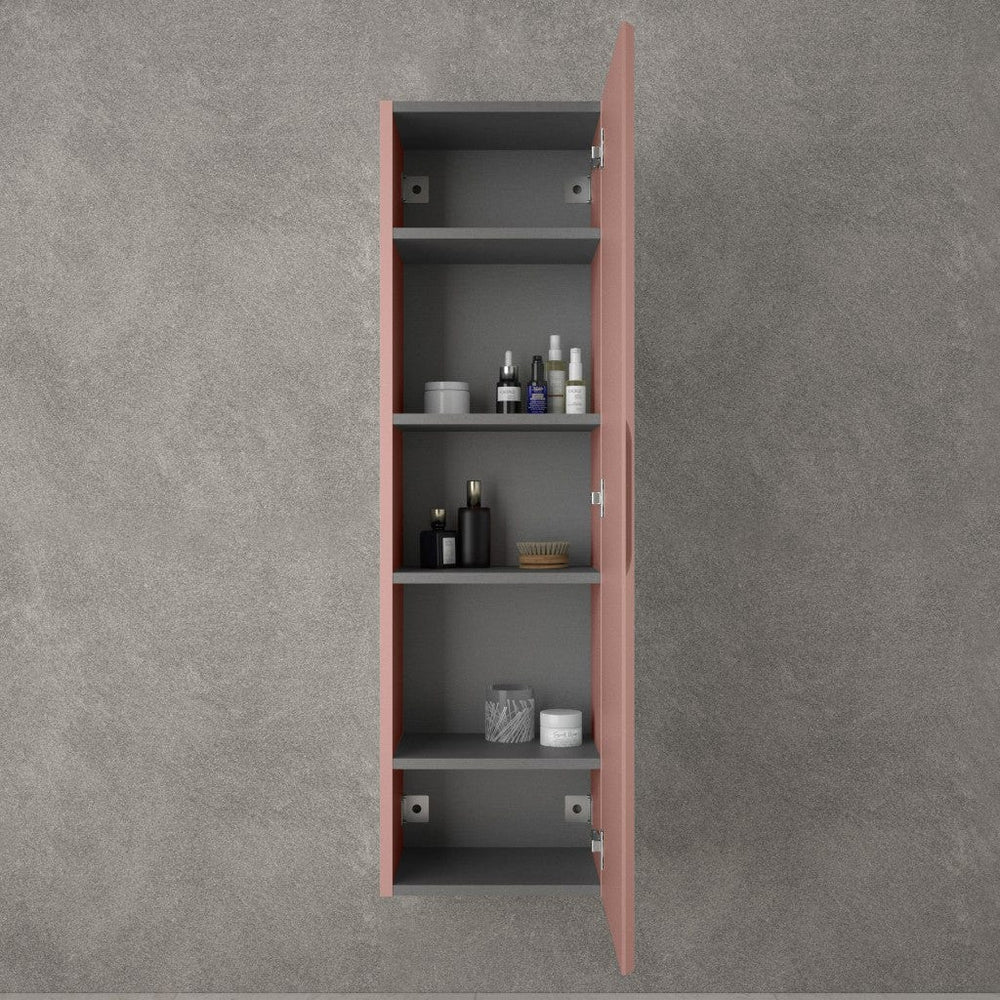 Tasca Tall Wall Cabinet - Matt Pink 350mm x 1200mm