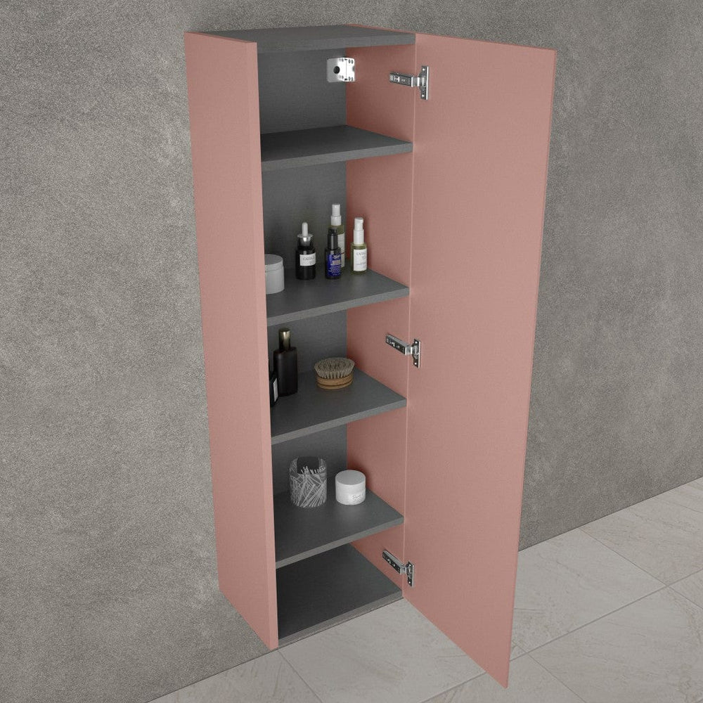 Tasca Tall Wall Cabinet - Matt Pink 350mm x 1200mm