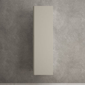 Tasca Tall Wall Cabinet - Matt Stone 350mm x 1200mm