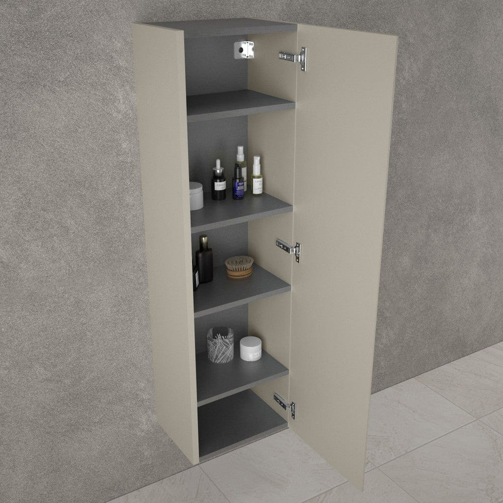 Tasca Tall Wall Cabinet - Matt Stone 350mm x 1200mm