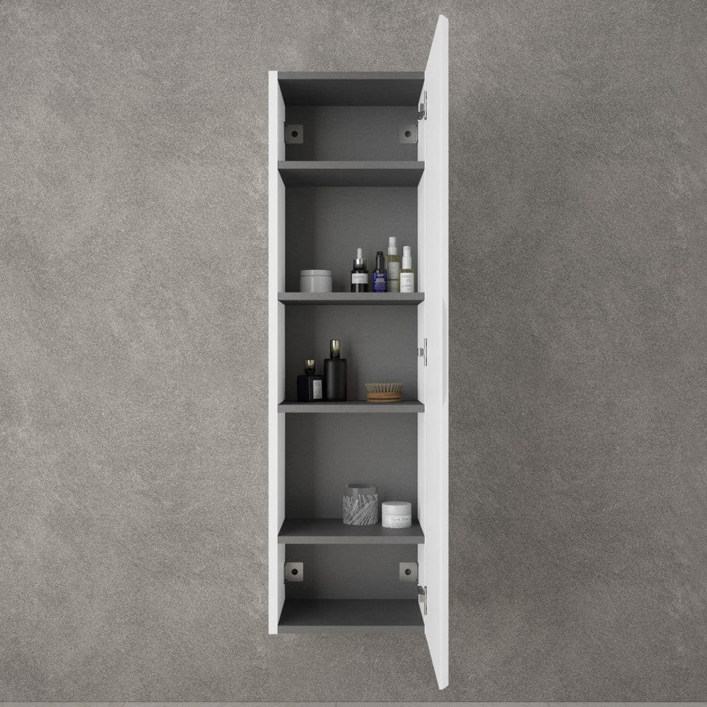 Tasca Tall Wall Cabinet - Matt White 350mm x 1200mm