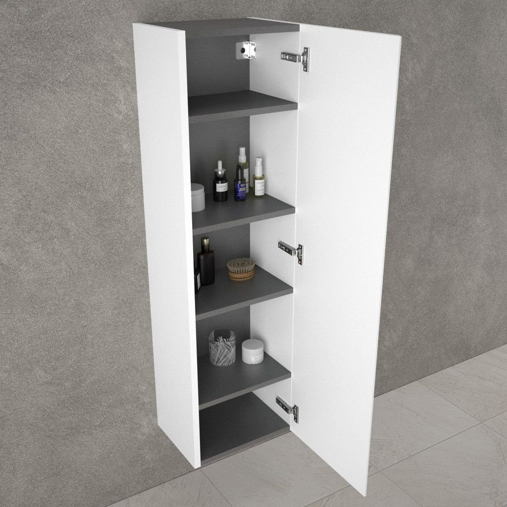 Tasca Tall Wall Cabinet - Matt White 350mm x 1200mm